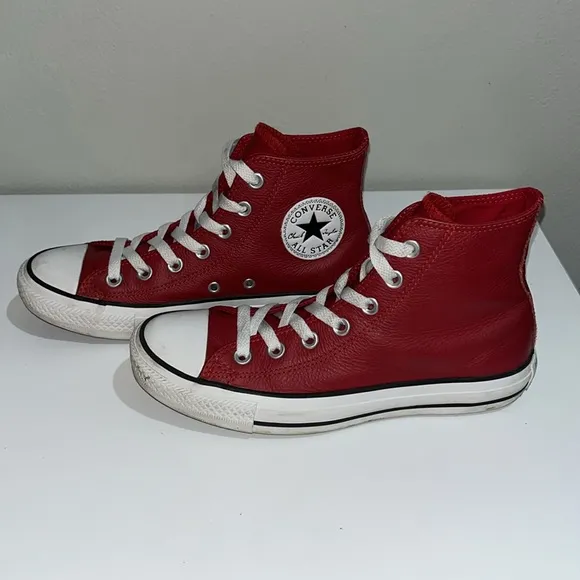 Converse Leather Chuck Taylor High Top Sneakers
