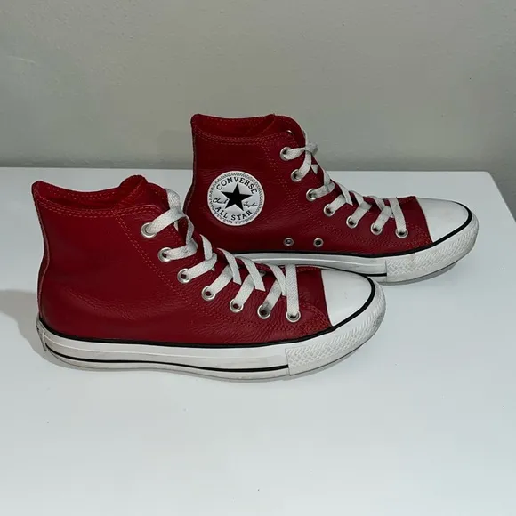 Converse Leather Chuck Taylor High Top Sneakers