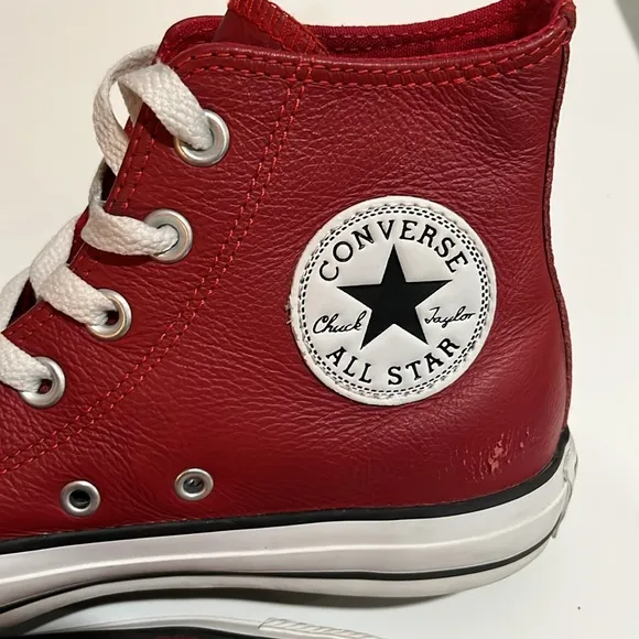 Converse Leather Chuck Taylor High Top Sneakers