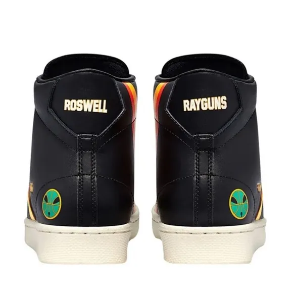 Converse Roswell Rayguns Pro Leather High Men's Sz 11 Shoes 171166C Black Yellow