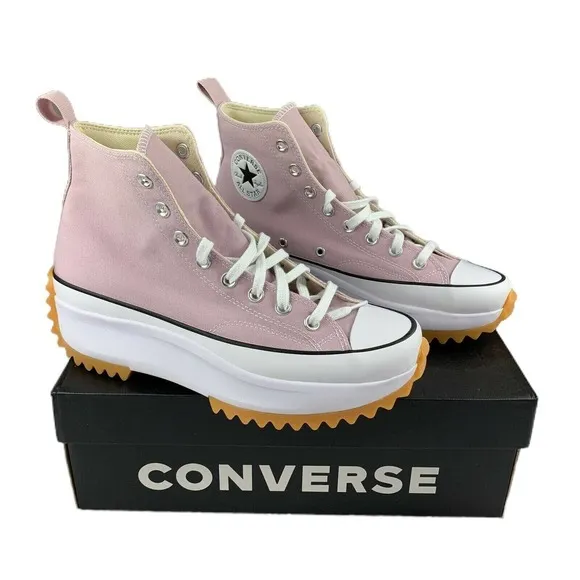 Converse Run Star Hike High Top Platform Shoes Pink Himalayan Salt 171668C 10.5