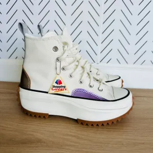 🤩Converse Run Star Hike Platform Chrome Sz 7.5 Men Shoes Beige Chunky A09796C