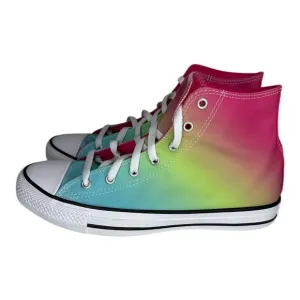Converse Size 7 Chuck Taylor All Star HI TOP Rainbow Shoes CTAS Kid A07337F‎