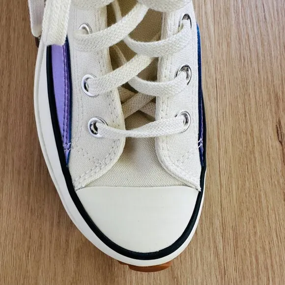 🤩Converse Sz 8 Womens Shoes Run Star Hike Platform Chrome Beige Chunky A09796C