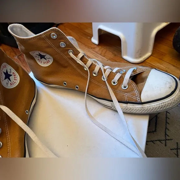Converse Tan High-Top Sneakers