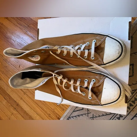 Converse Tan High-Top Sneakers