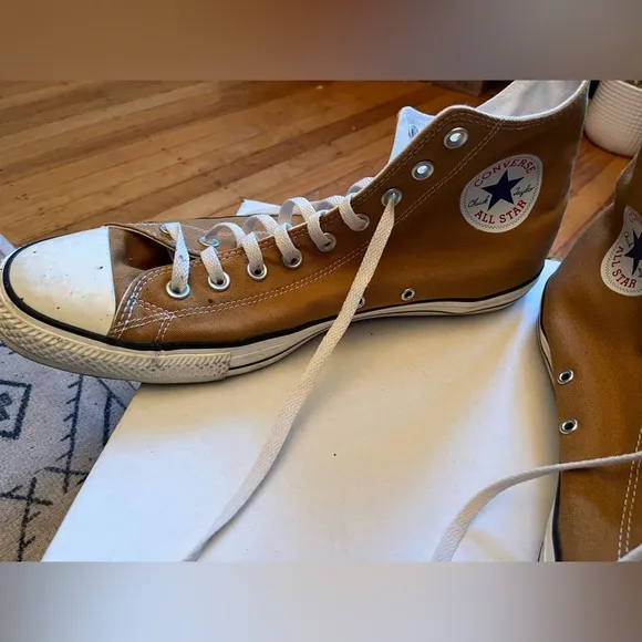 Converse Tan High-Top Sneakers