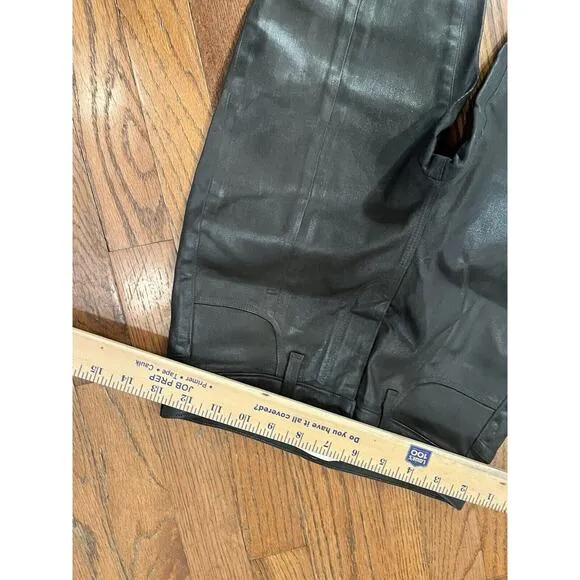 Copied - $285 L'agence Women's Black Coated High-Rise Skinny Jeans Pants Size 25