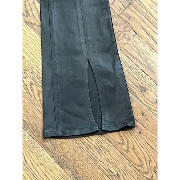 Copied - $285 L'agence Women's Black Coated High-Rise Skinny Jeans Pants Size 25