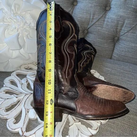 Corral Lizard Western Cowboy Boots Women’s 7