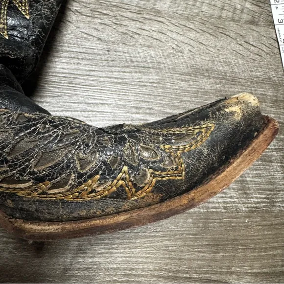 CORRAL WOMEN'S SEQUIN WING &amp; CROSS INLAY WESTERN BOOTS Size 9.5