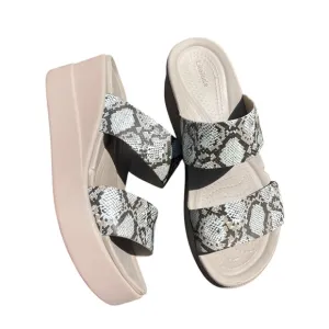 Crocs Light Beige Platform Sandals