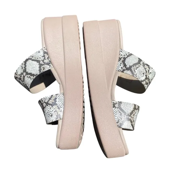 Crocs Light Beige Platform Sandals
