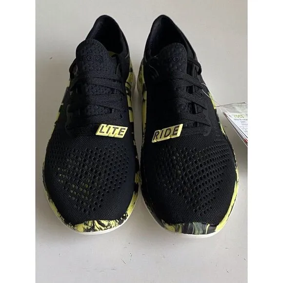 Crocs Men's Sz 9 LiteRide 360 Marbled Pacer Shoes 207633-02K Black Yellow NEW