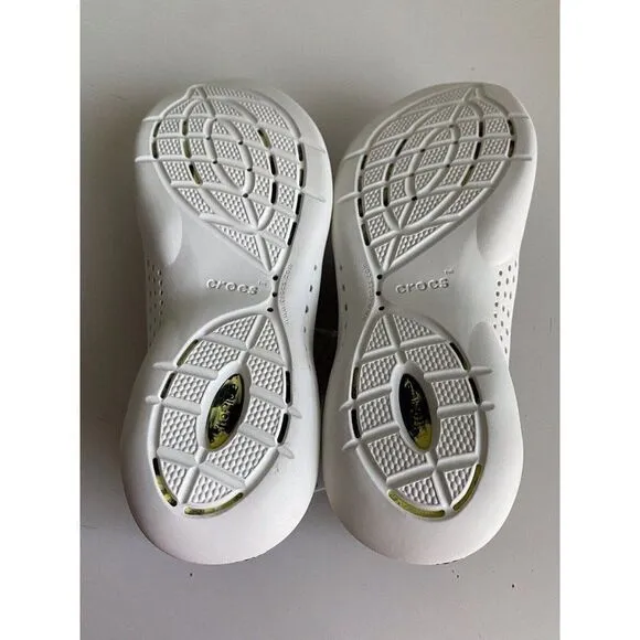 Crocs Men's Sz 9 LiteRide 360 Marbled Pacer Shoes 207633-02K Black Yellow NEW
