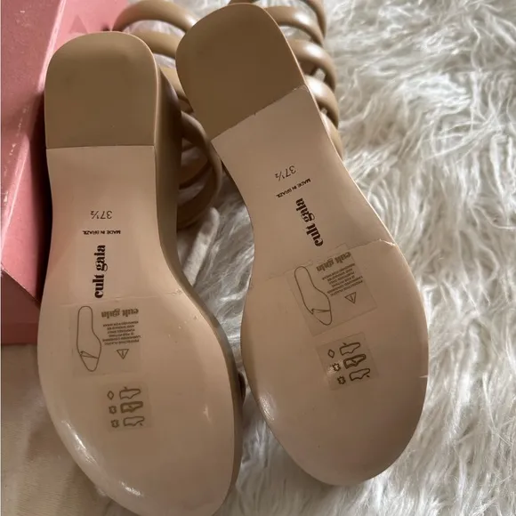 Cult Gaia Gabi platform gladiator sandals in dune size 37.5. New