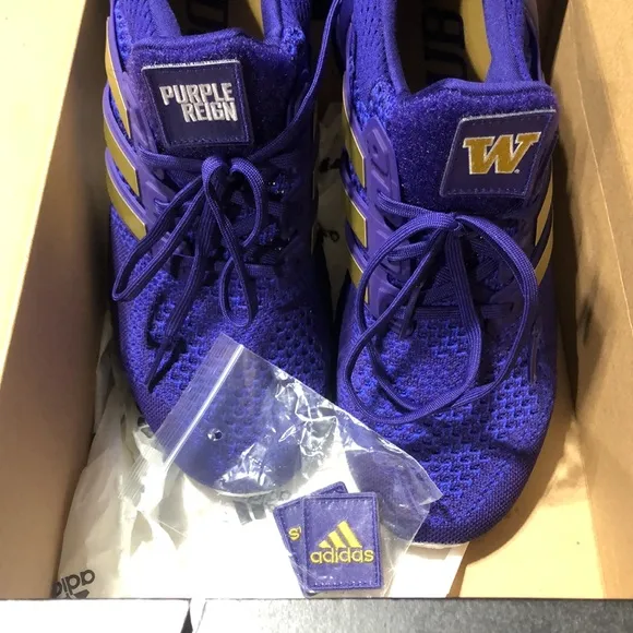 Custom Adidas x UW Huskies Ultraboost 1.0 DNA Shoes w/ Additional Custom Patches