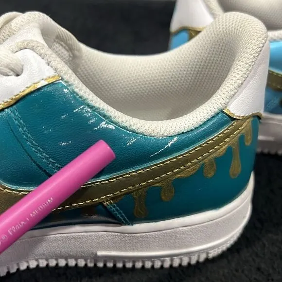 🔥Custom NIKE AIR FORCE 1 Low Sneakers Sun&amp;Moon Day&amp;Night - Rare One of One - EU