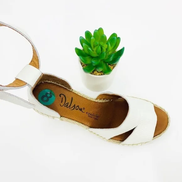 Dalson Soft Grain Leather Espadrilles Sandals