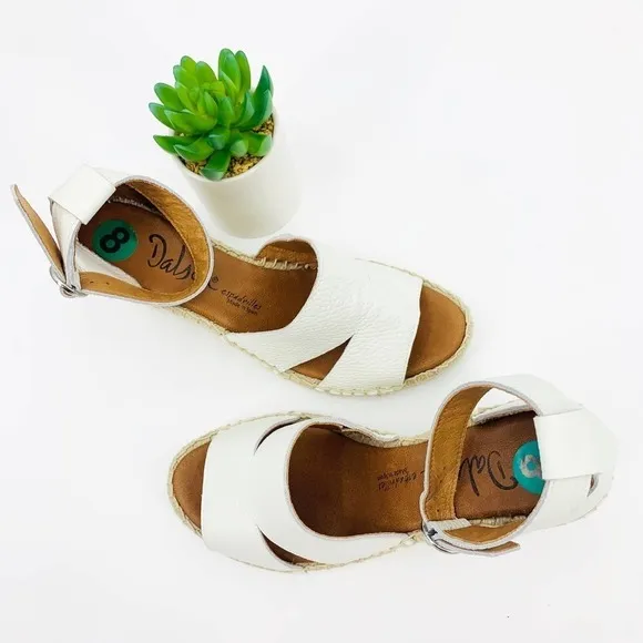 Dalson Soft Grain Leather Espadrilles Sandals