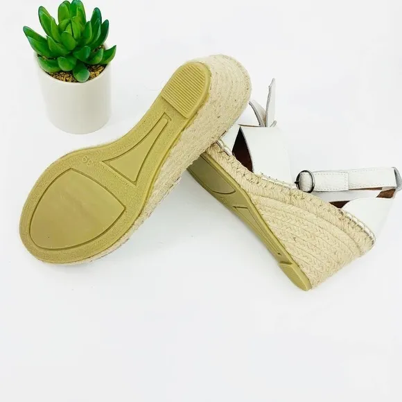 Dalson Soft Grain Leather Espadrilles Sandals
