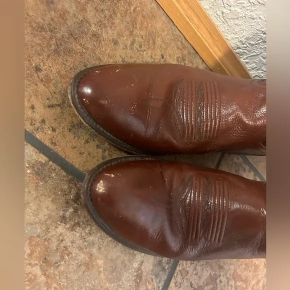 Dan Post Milwaukee Boots Mens 9.5 Wide Mignon Brown Western Cowboy.