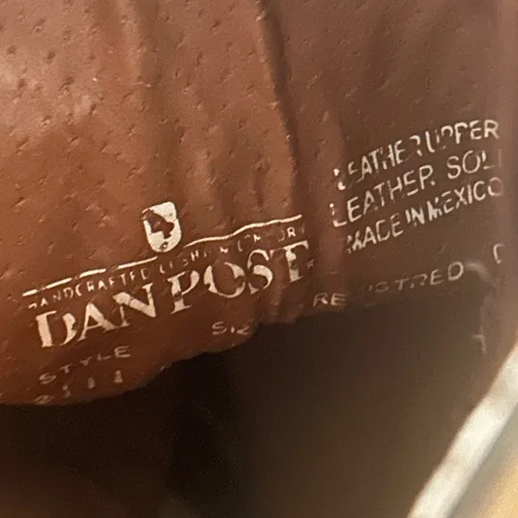 Dan Post Milwaukee Boots Mens 9.5 Wide Mignon Brown Western Cowboy.
