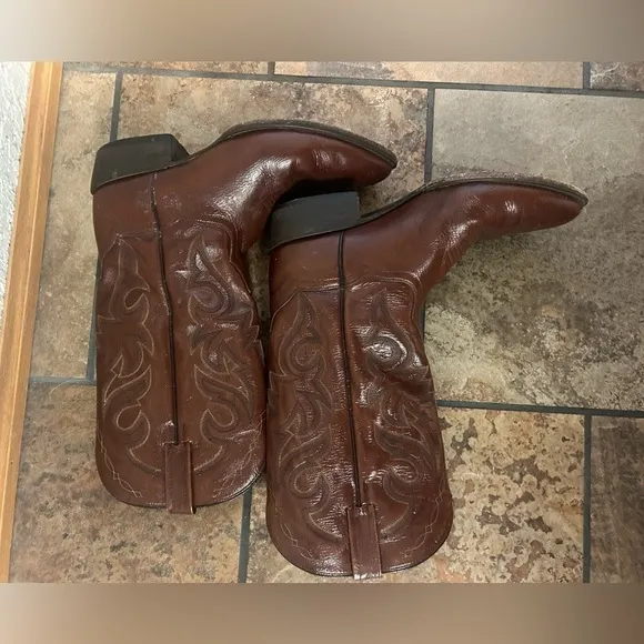 Dan Post Milwaukee Boots Mens 9.5 Wide Mignon Brown Western Cowboy.