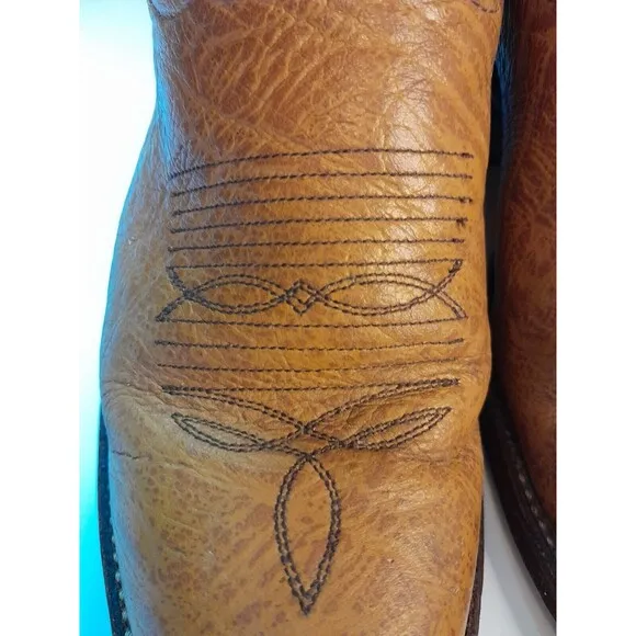 DAN POST Sz 8 D VTG Tan Gold Leather Palomino Western Boots Cowboy Cowgirl USA