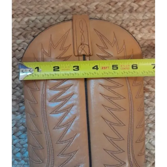 DAN POST Sz 8 D VTG Tan Gold Leather Palomino Western Boots Cowboy Cowgirl USA