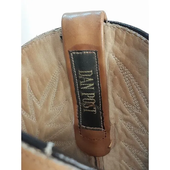 DAN POST Sz 8 D VTG Tan Gold Leather Palomino Western Boots Cowboy Cowgirl USA