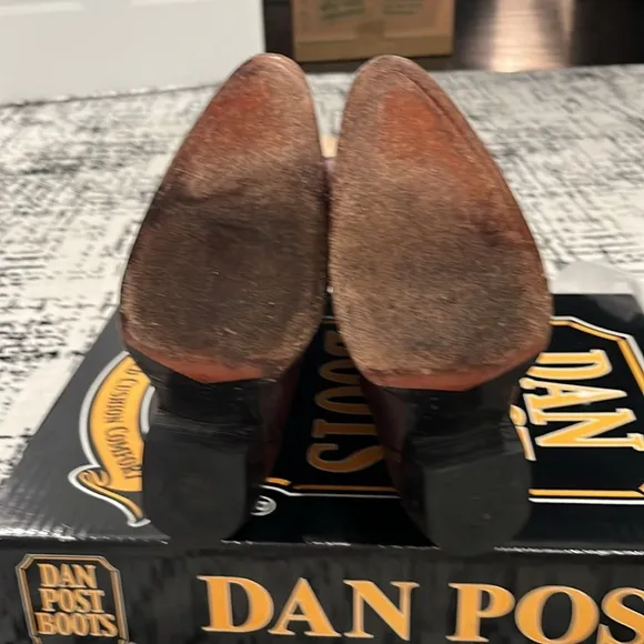 Dan Post western boots. Preowned. 7 1/2 Preowned. Brown lizard