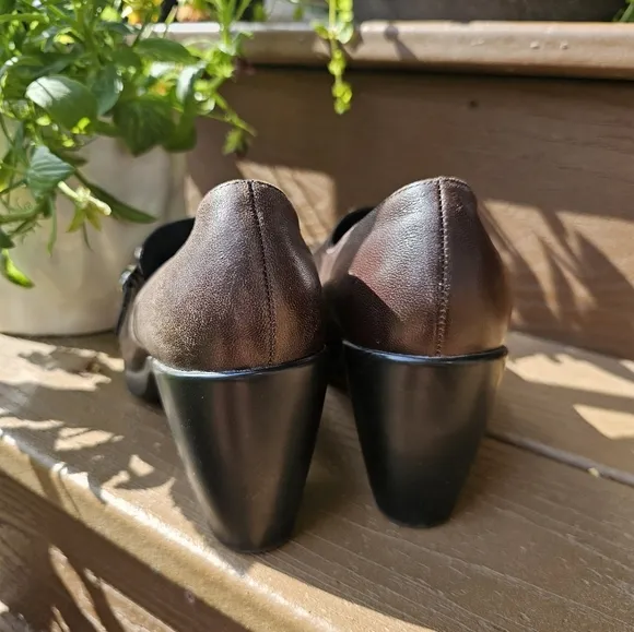 Dansko &quot;Tara&quot; Mary Jane Brown Leather Shoes