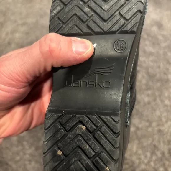 Dansko Black Floral Shoes