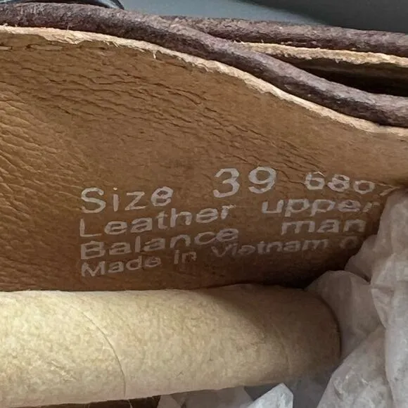 Dansko Marisa Hidden Wedge Shoe Brown Burnished Nubuck Women 38/7.5 NWB
