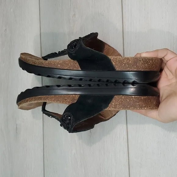 Dansko Women Thong Sandals Wedge shoes sz 40/9.5-10