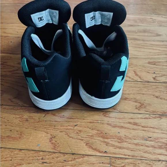 DC Black and Teal Skate Shoes