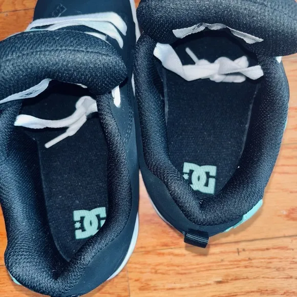 DC Black and Teal Skate Shoes