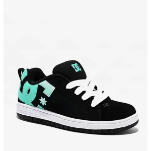 DC Black and Teal Skate Shoes