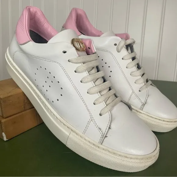 Dee Ocleppo Italian Leather RUNAROUND Low Top Sneakers/Casual Shoes *Italy*