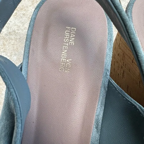 Diane Von FurstenbergJuno Suede Platform Wedge Sandals