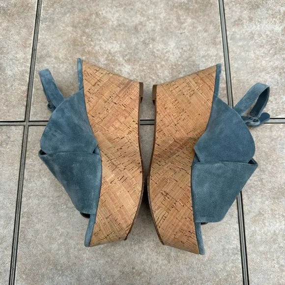 Diane Von FurstenbergJuno Suede Platform Wedge Sandals