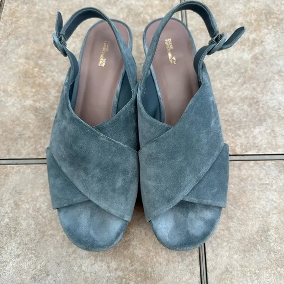 Diane Von FurstenbergJuno Suede Platform Wedge Sandals