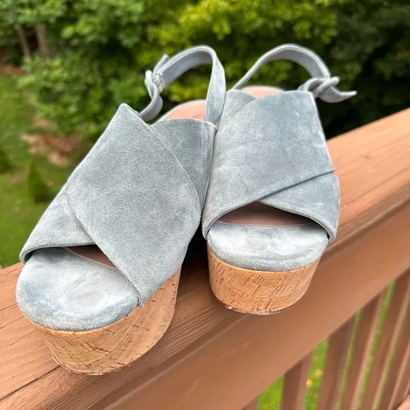 Diane Von FurstenbergJuno Suede Platform Wedge Sandals