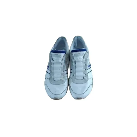 Diesel 93243 Loop-On Sneakers Men's US 10 White Gray Leather Low Top  Shoes