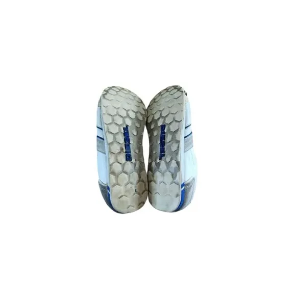 Diesel 93243 Loop-On Sneakers Men's US 10 White Gray Leather Low Top  Shoes