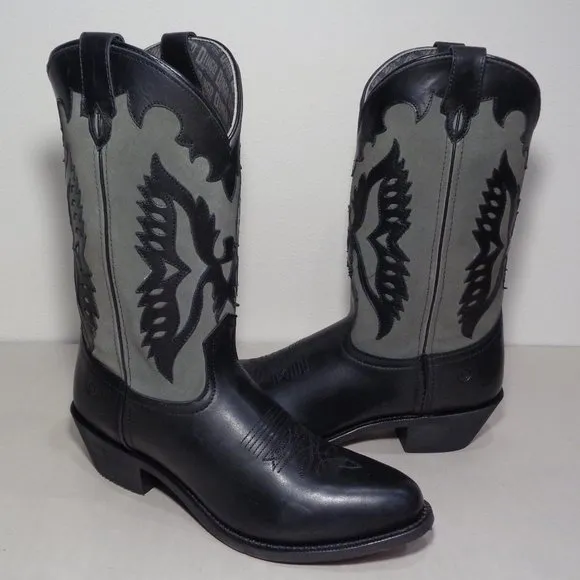 Dingo Size 10 M  SILVERLAKE Black Leather Cowboy Western Boots New Men's Shoes