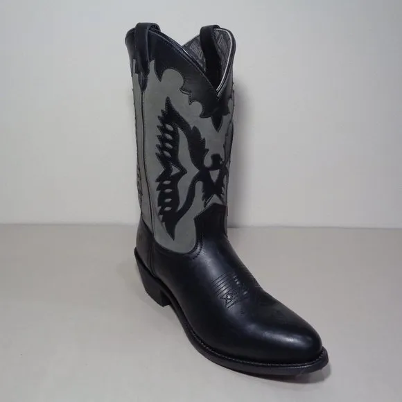 Dingo Size 10 M  SILVERLAKE Black Leather Cowboy Western Boots New Men's Shoes