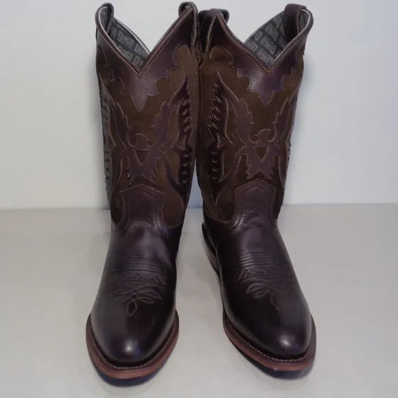 Dingo Size 10 M  SILVERLAKE Brown Leather Cowboy Western Boots New Men's Shoes