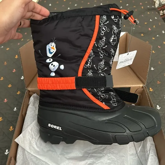 Disney by Sorel youth flurry -frozen OlafBlack7 youth USwinter boots.New
